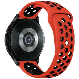 Strap-it Huawei Watch GT 4 - 41mm sport bandje rood/zwart