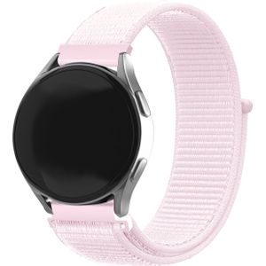 Strap-it Samsung Galaxy Watch 5 40mm nylon bandje (lichtroze)