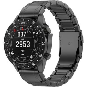 Strap-it Garmin Instinct premium titanium band (zwart)