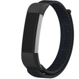 Strap-it Fitbit Alta / Alta HR nylon bandje (zwart)