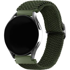 Strap-it Samsung Galaxy Watch 3 45mm verstelbaar geweven bandje (groen)