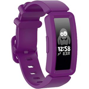 Strap-it Fitbit Ace 2 siliconen bandje (paars)