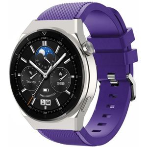Strap-it Huawei Watch GT 3 Pro 46mm siliconen bandje (paars)