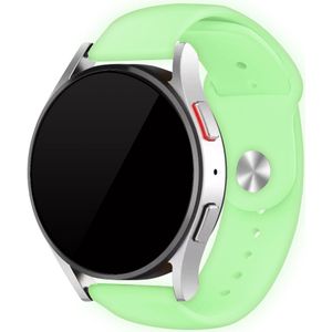 Strap-it Huawei Watch GT 3 42mm lichtgevend siliconen bandje (lime)