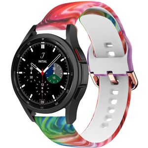 Strap-it Samsung Galaxy Watch 4 Classic 46mm Colorful Silicone bandje