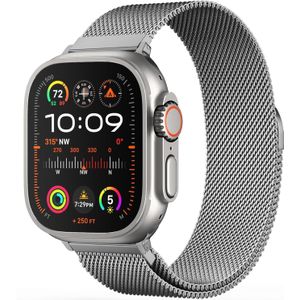 Strap-it Apple Watch Milanese band (titanium)