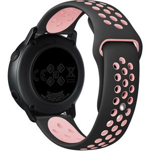 Strap-it Huawei Watch GT 4 - 41mm sport bandje zwart/roze
