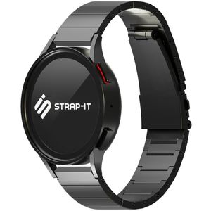 Strap-it Huawei Watch GT Runner luxe titanium band (zwart)