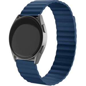 Strap-it Samsung Galaxy Watch 6 - 44mm magnetisch siliconen bandje (blauw)