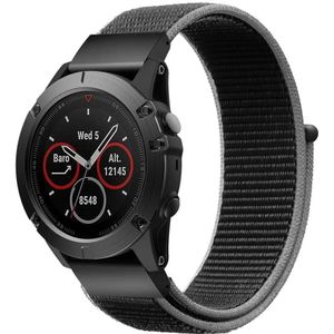 Strap-it Garmin Quatix 5 / 6 / 7 nylon band (charcoal)