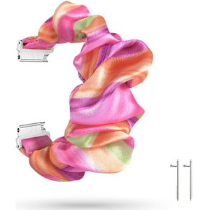 Strap-it Samsung Galaxy Watch 7-44mm Scrunchie bandje (kleurrijk)