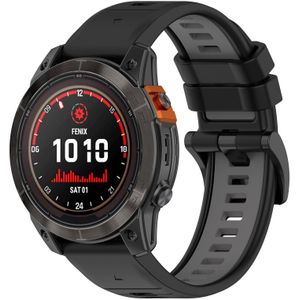 Strap-it Garmin Instinct E - 45mm sport gesp band (zwart/grijs)