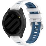 Strap-it Garmin Venu 2 Plus sport gesp bandje (wit/blauw)