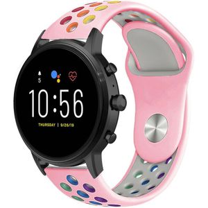 Strap-it Fossil Gen 5 sport band (roze kleurrijk)