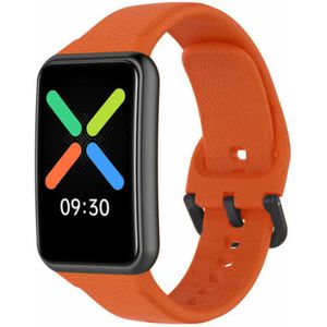 Strap-it Oppo Watch Free siliconen bandje (oranje)