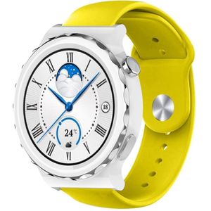 Strap-it Huawei Watch GT 3 Pro 43mm sport band (geel)