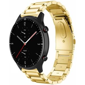 Strap-it Amazfit GTR 2 stalen band (goud)