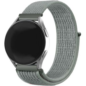 Strap-it Samsung Galaxy Watch 46mm nylon bandje (grijs-groen)