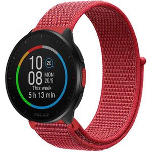 Strap-it Polar Pacer nylon band (rood)