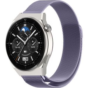 Strap-it Huawei Watch GT 3 Pro 46mm Milanese band (lichtpaars)