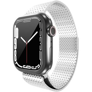 Strap-it Apple Watch luxe metalen mesh bandje (zilver)
