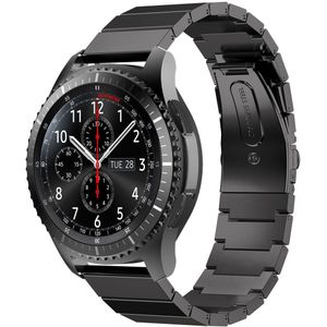 Strap-it Samsung Galaxy Watch 46mm metalen bandje  (zwart)