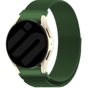 Strap-it Samsung Galaxy Watch 5 Pro 'One push' Milanese band (groen)