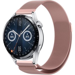 Strap-it Huawei Watch GT 3 46mm Milanese band (roze)