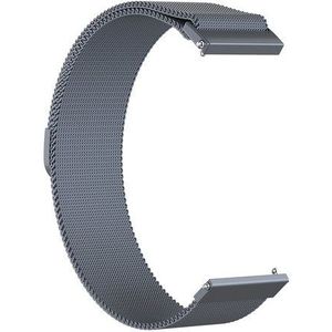 Strap-it Milanese horlogeband 18mm universeel (space grey)