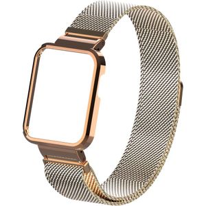 Strap-it Xiaomi Mi Watch Lite Milanese band (rosé goud)