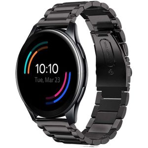 Strap-it OnePlus Watch titanium bandje (zwart)