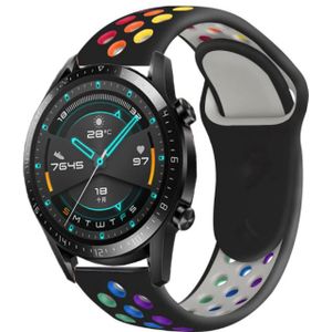 Strap-it Huawei Watch GT 2 sport band (kleurrijk zwart)