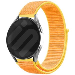 Strap-it Samsung Galaxy Watch 7 - 44mm nylon band (lichtgeel)