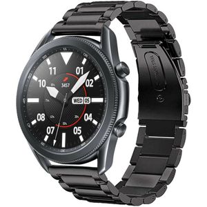 Strap-it Samsung Galaxy Watch 3 45mm titanium bandje (zwart)