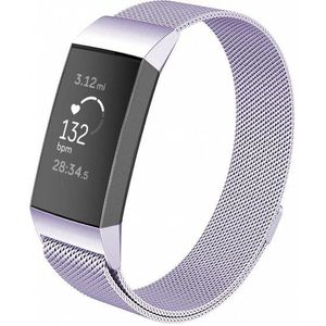 Strap-it Fitbit Charge 3 Milanese band (lila)