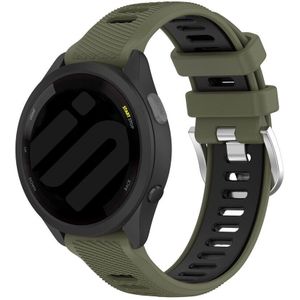 Strap-it Garmin Venu 3 sport gesp bandje (olijfgroen/zwart)