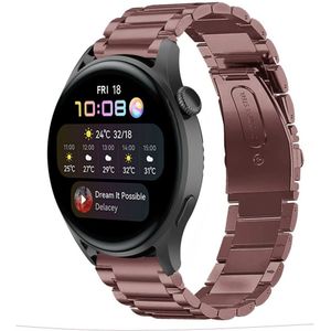 Strap-it Huawei Watch 3 (Pro) stalen band (brons-goud)