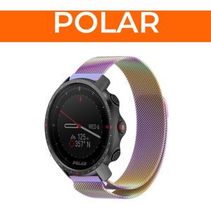 Strap-it Milanese band voor Polar smartwatches (regenboog)