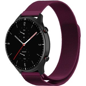 Strap-it Amazfit GTR 2 Milanese band (paars)