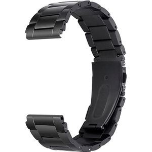 Strap-it Garmin Venu 2s titanium band - 40mm - zwart