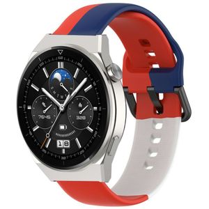 Strap-it Huawei Watch GT 3 Pro 46mm triple sport band (rood-wit-blauw)