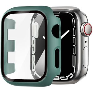 Strap-it Apple Watch Series 1/2/3 PC hard case met glas (dennengroen)