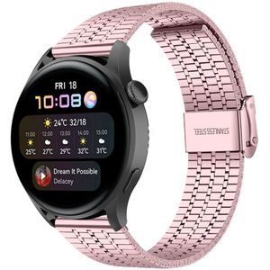 Strap-it Huawei Watch 3 (Pro) roestvrij stalen band (roze)