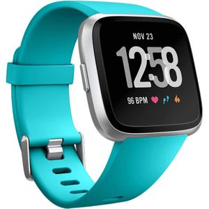 Strap-it Fitbit Versa silicone band (turquoise)