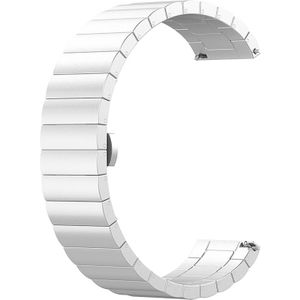 Strap-it Withings ScanWatch Light metalen band (zilver)