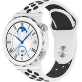 Strap-it Huawei Watch GT 3 Pro 43mm sport band (wit/zwart)