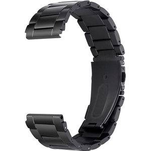 Strap-it Withings Steel HR - 36mm titanium band (zwart)