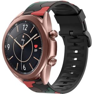 Strap-it Samsung Galaxy Watch 3 41mm camouflage band (rood)