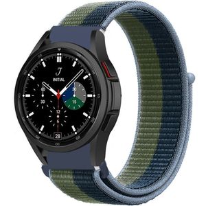 Strap-it Samsung Galaxy Watch 4 Classic 46mm nylon band (moss green)