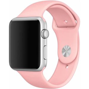 Strap-it Apple Watch silicone band (roze)